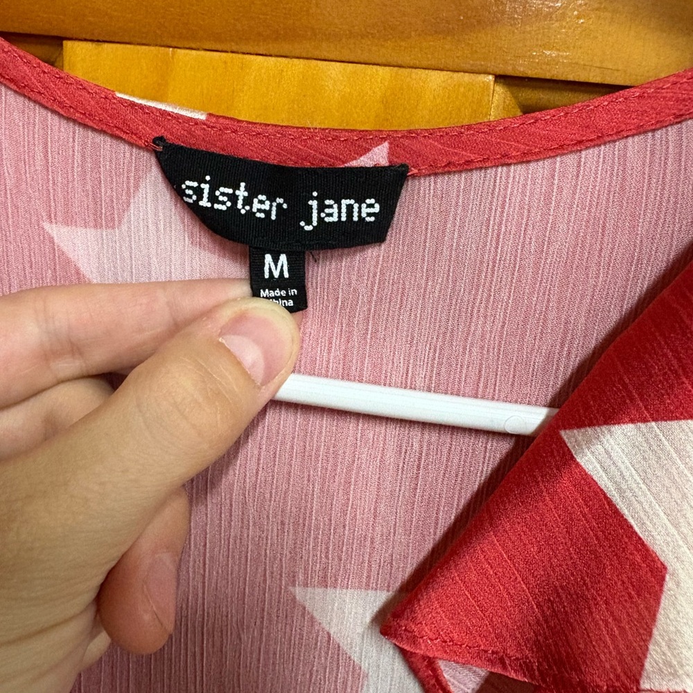 Sister Jane Red Star Print Dress - Picture 3 of 3